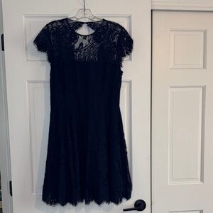 BB Dakota navy Lace Fit-and-Flare Dress